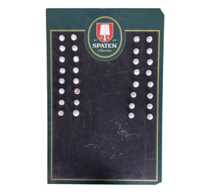 Early PA Bottle Stoppers (32) & Spaten Chalkboard