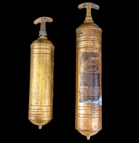 Heavy Vehicle Brass Fire Extinguishers (2)