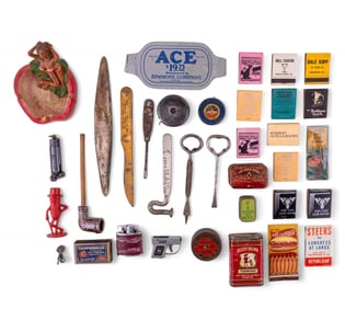 Vintage Lighters, Matchbooks, and Tins