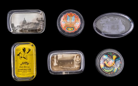 Souvenir / Advertising Glass Paperweights
