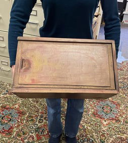 American Folk Art Painted Candle Box