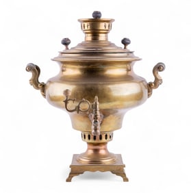 Early Russian Brass Samovar