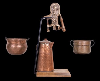 Vintner Wine Opener and Copper Pots