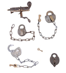 Antique Door and Pad Locks (5)