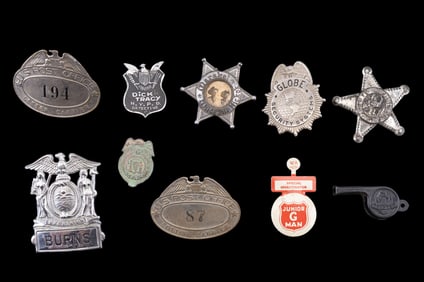 Character Badges w/ Dick Tracy, Bill Hickok, More