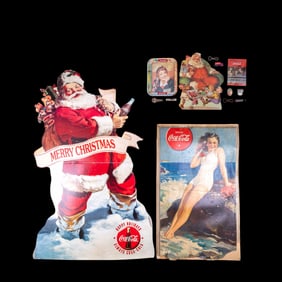 Coca Cola Memorabilia w/ Santa