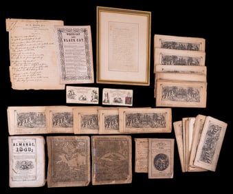 19th C Almanacs, PA Dutch Calendars, Ephemera