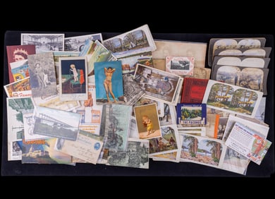 19th C Stereographs and Antique Post Cards