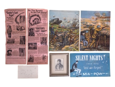 Custer's Last Fight Broadsides, WWI Prints, & More