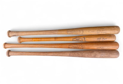 Jackie Robinson Louisville & 3 Other Baseball Bats