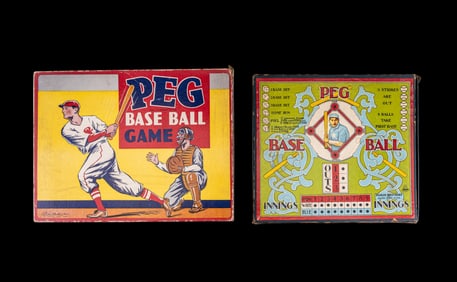 Parker Brothers Peg Baseball Board Games (2)