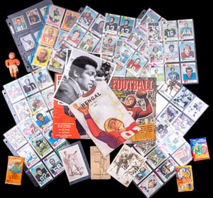 Vintage Topps NFL Cards, Gretzky, Boxing, & More