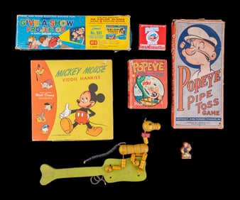 Popeye Pipe Toss Game, Candy Cigarettes, & More