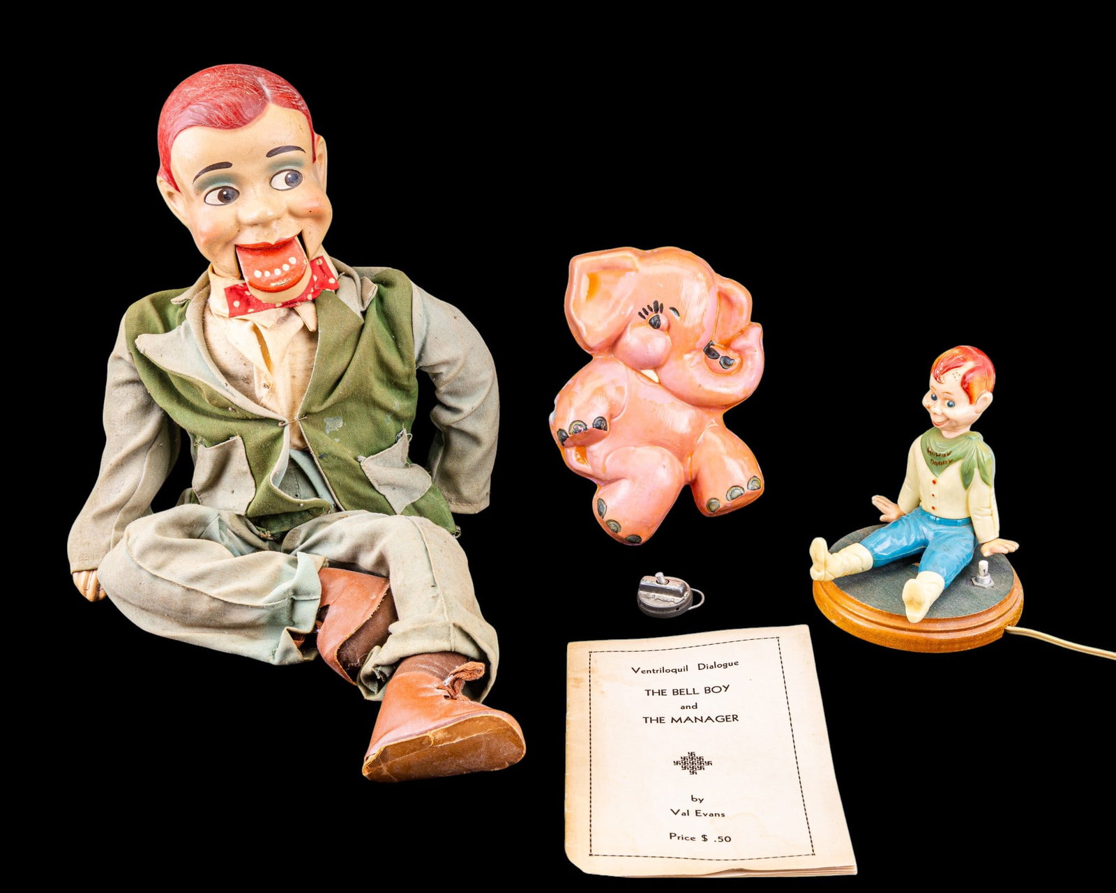 Vintage Ventriloquist Doll and Howdy Doody Lamp (1 of 14)