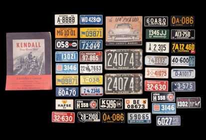 Mini & 50s License Plates, Kendall & Packard Litit