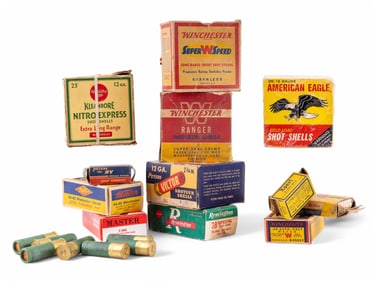 Winchester, Peters, & More Vintage Shells + Boxes