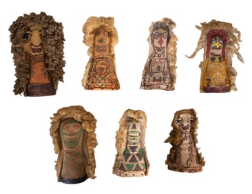 Early Carnival Ball Toss Clown Targets (7)