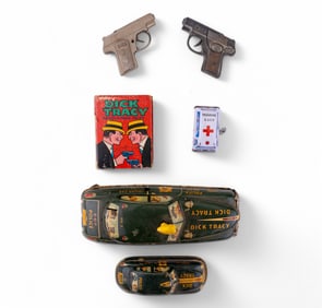 Tin Litho Cars and Dick Tracey Collectibles