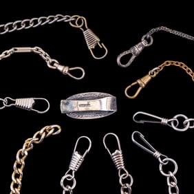 Silver Tone Watch Chains