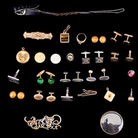 Cuff Links, Fob Lockets, and Pocket Watch Bows