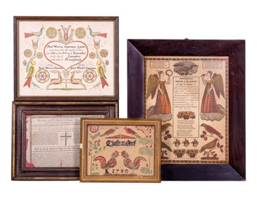 Folk Art Certificates and German Religious Text