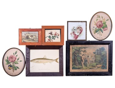 Lithographs and Prints w/ Currier's Adam and Eve