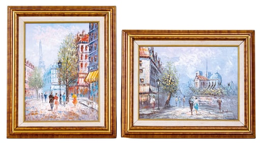 Two French Impressionist Burnett Paintings