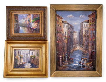 Three Impressionist Venice Paintings