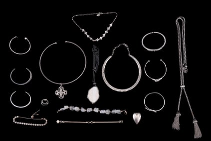 Sterl. Silver, Premier Designs, Rhinestone Jewelry