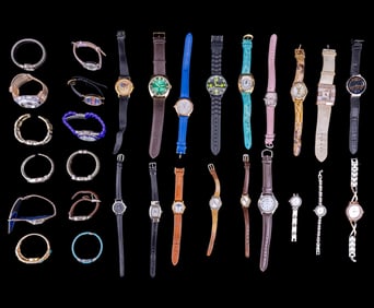 Two Diamond Movement, Fossil, Timex & More Watches