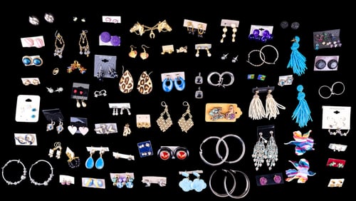 Nine West & Over 60 Pairs of Costume Earrings