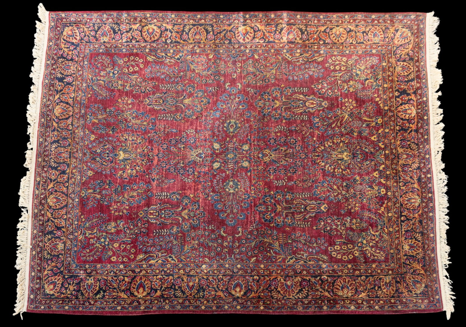 Semi-Antique Persian Sarouk Large Rug