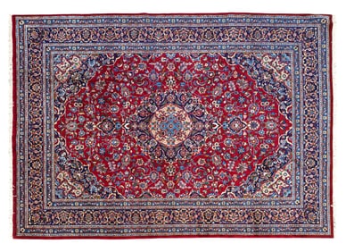 Persian Kashan Rug (~11'1"L x 7'6"W)
