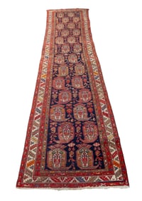 Antique Persian Ardabil Runner Rug (~16'8"L)