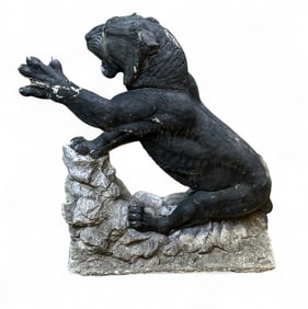 Mountain Lion Statue, Cement