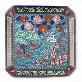 Japanese Cloisonne Serving Tray