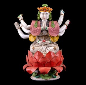 Chinese Thousand-Armed Avalokitesvara Figurine