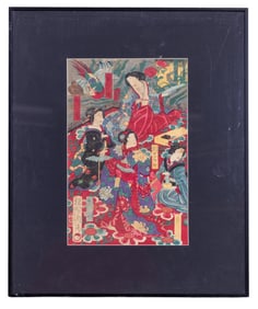 Japanese Woodblock Print Att. Toyohara Chikanobu
