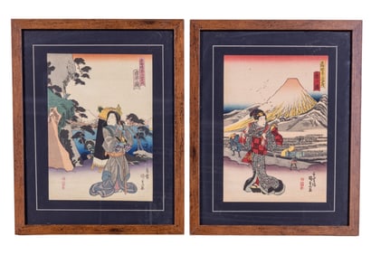 Japanese Woodblock Prints Att. To Utagawa Kunisada