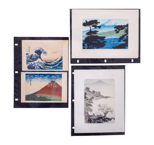 Japanese Woodblock Prints Att. To Historic Artists