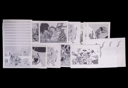 Line Art Lithograph Prints (23)