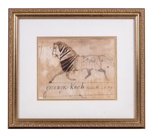 19th C Ink Drawing