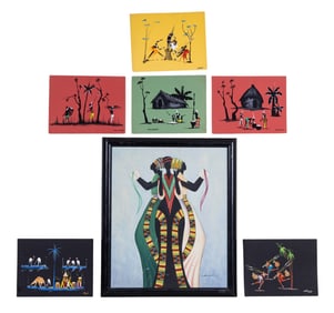Mid Century African Paintings