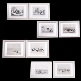 African Themed Lithographs (8)
