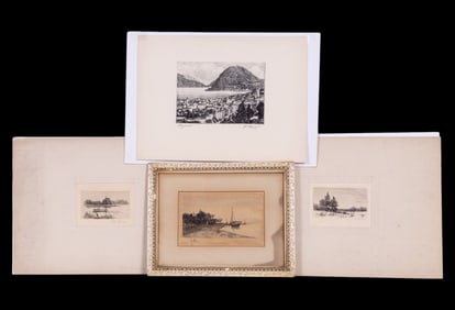 Late 19th C Lithographic Prints (4)