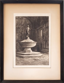 Axel Herman Haig (Sweden, 1835-1921) Lithograph