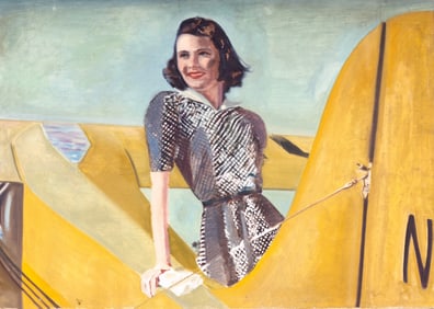 Hirshberg Co Large Oil on Canvas