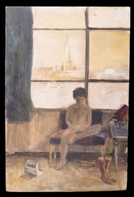 Impressionist Nude on Board