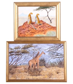 Framed Paintings on Board and Canvas
