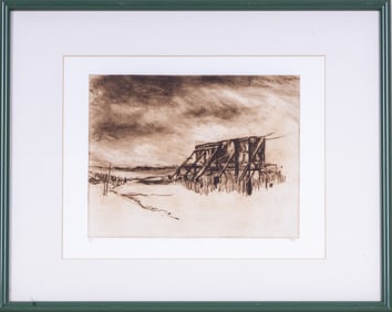 Color Lithograph Landscapes (4)